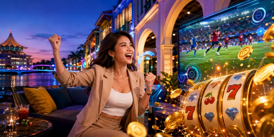 Pemain slot di Kuching mengakses permainan kegemaran selepas log masuk ke akaun is350